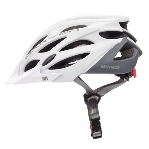 Kask rowerowy Meteor Marven M 55-58 cm biały/szary