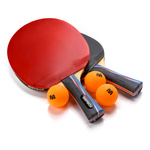 Set of 2 table tennis rackets Meteor Mistral*** and 3 balls