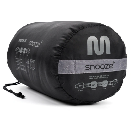 Sleeping bag Meteor Snooze+ black/grey