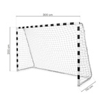 Bramka piłkarska Meteor 300x200x110 cm