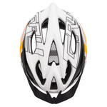 Kask rowerowy Meteor Gruver L 58-61 cm biały/czarny/pomarańczowy