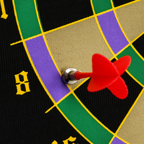 Magnetic dartboard Meteor roll-up, double-sided