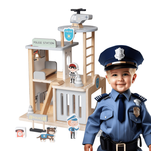 Drewniany komisariat policji