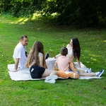 Picnic Blanket Meteor XL 175x200 cm grey-beige