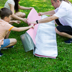 Picnic Blanket Meteor 150x190 cm pink