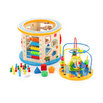 Drewniana kostka edukacyjna