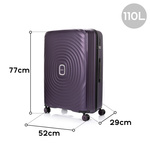 Large case SwissBags Echo 77cm purple