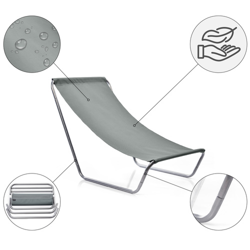 Meteor Slumber beach chair grey