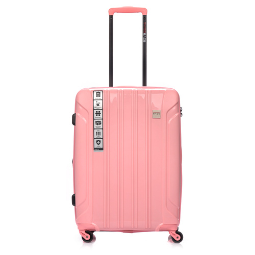 Średnia Walizka SwissBags Tourist 67cm Pastelowy różowy