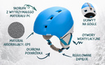 Ski helmet Meteor Kiona M blue/white 55-58 cm