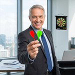Magnetic dartboard Meteor