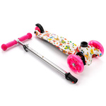 METEOR SCOOTER THREE-WHEEL WITH LED WHEELS TUCAN BUTTERFLIES