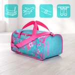 Fitness bag Meteor Nepr 20 l blue / pink flowers