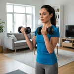 Cast iron dumbbell set 2x1 kg Meteor