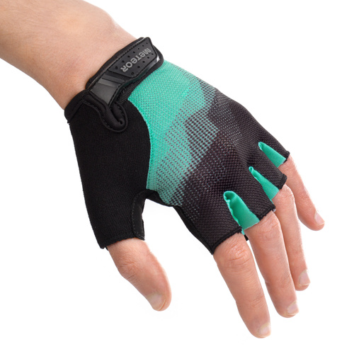 Bike gloves Meteor MX22 XS black/mint