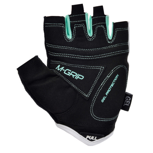 Bike gloves Meteor Gel GX37 M white/mint
