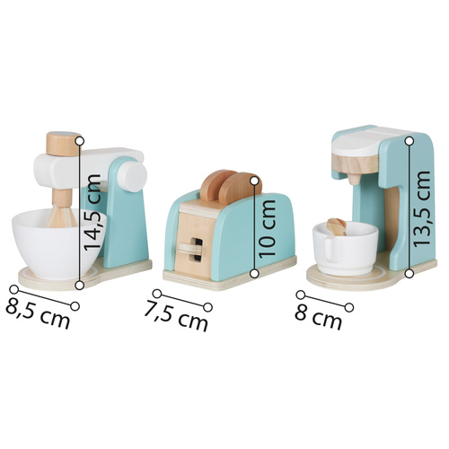 Wooden household appliance set