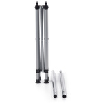 Meteor Bankada folding table silver