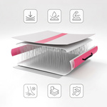 Inflatable air track Meteor 400 cm pink