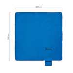 Picnic Blanket Meteor 2XL 200x200 cm blue
