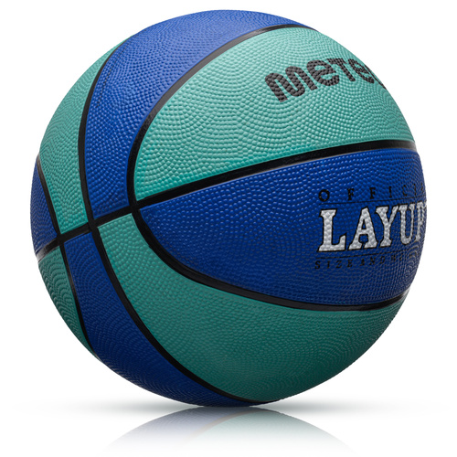 Piłka do koszykówki Meteor Layup 7 niebieski