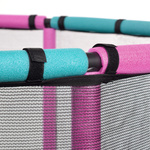 Trampolina dla dzieci Meteor TRP-65P 140 cm różowy/jasny niebieski