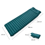 Self inflating mat Meteor 2in1 (pump+drybag) 188×60×8,5 cm sea color