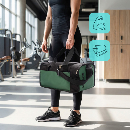 Fitness bag Meteor Nepr 20 l black/green