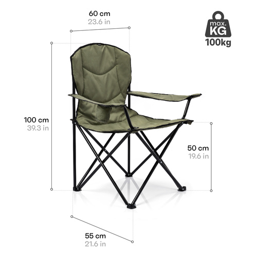 Meteor Hiker folding chair olive