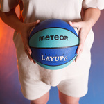 Piłka do koszykówki Meteor Layup 6 niebieski