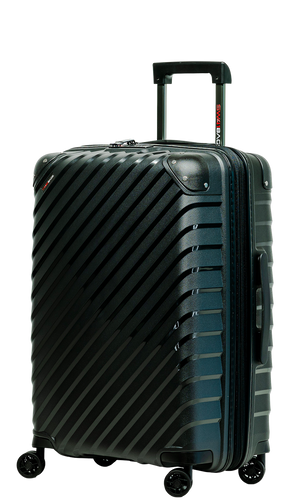 SwissBags Diamond cut medium case 67 cm metallic black
