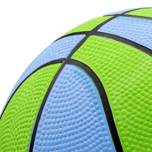 Piłka do koszykówki Meteor Layup 3 niebieski/zielony
