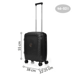 Swissbags Ibiza cabin case 55 cm black