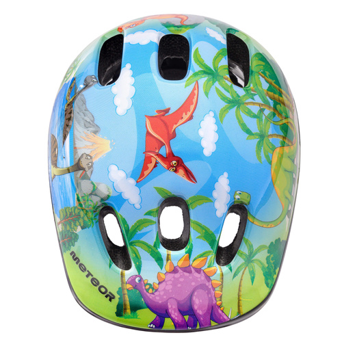 Kask rowerowy dla dzieci Meteor MV6-2 XS 44-48 cm Dinosaur