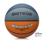 Piłka do koszykówki Meteor What's up 7 morski/pomarańczowy