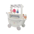 Wooden Ice Cream Cart white