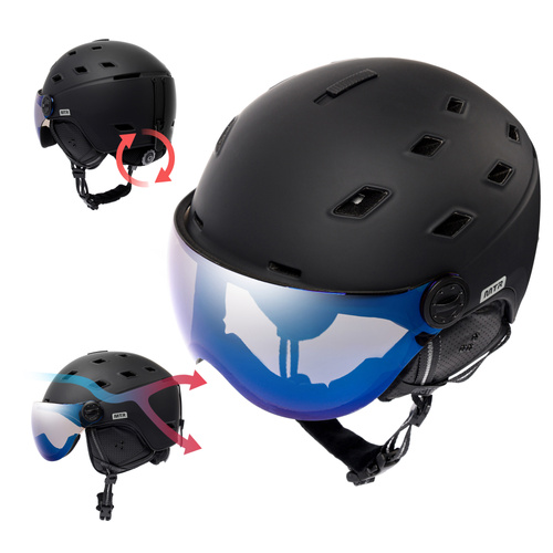 Kask narciarski Meteor Glide M 55-58 cm czarny