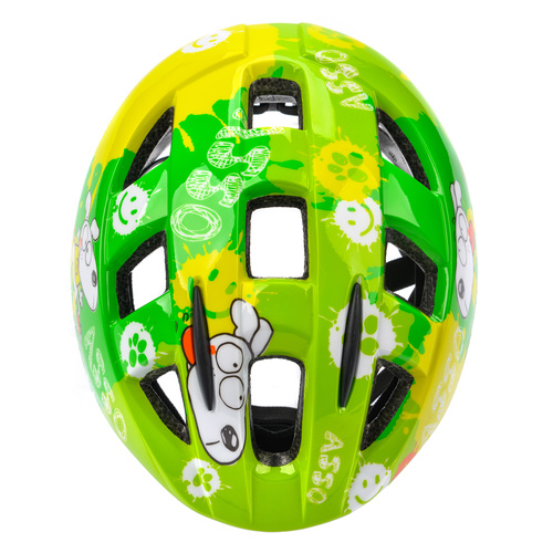 Kask rowerowy dla dzieci Meteor PNY11 S 43-48 cm Dogs zielony