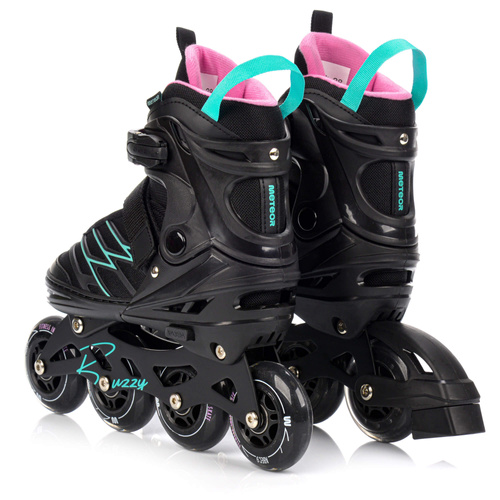 Inline skates Meteor Buzzy M 34-38 black/pink/mint