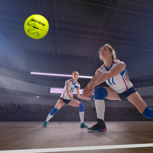 The Meteor Volleyball neon