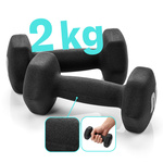 Cast iron dumbbell set 2x2 kg Meteor