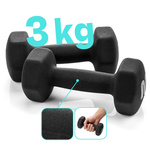 Cast iron dumbbell set 2x3 kg Meteor
