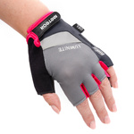 Bike gloves Meteor Gel GX34 L grey-pink