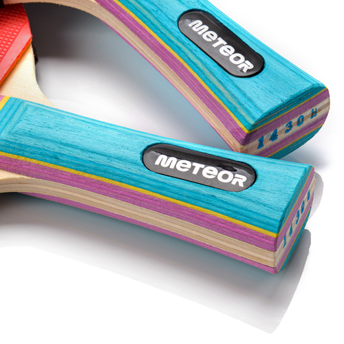 Set of 2 table tennis rackets Meteor Zephyr* and 3 balls