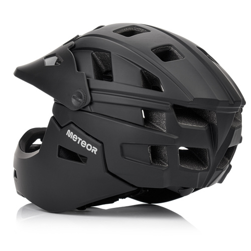 Full-face bicycle helmet Meteor Hydra S 51-55 cm black
