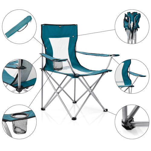 Meteor Tripper folding chair sea colour