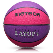 Piłka koszykowa Meteor Layup 4 różowy/fioletowy