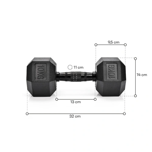 Meteor Hexagonal Dumbbell 10 kg