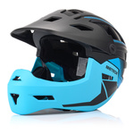 Full-face bicycle helmet Meteor Hydra S 51-55 cm black/blue