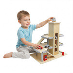 Wooden car parking garage